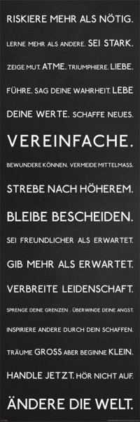 Motivational - Slim-Poster - Riskiere mehr