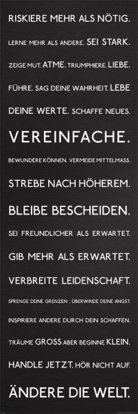 Motivational - Türposter - Riskiere mehr