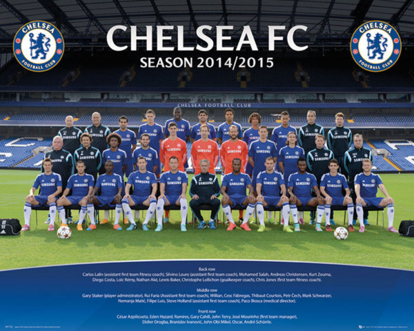 Fußball - Mini-Poster - Chelsea - Team Photo 14/15