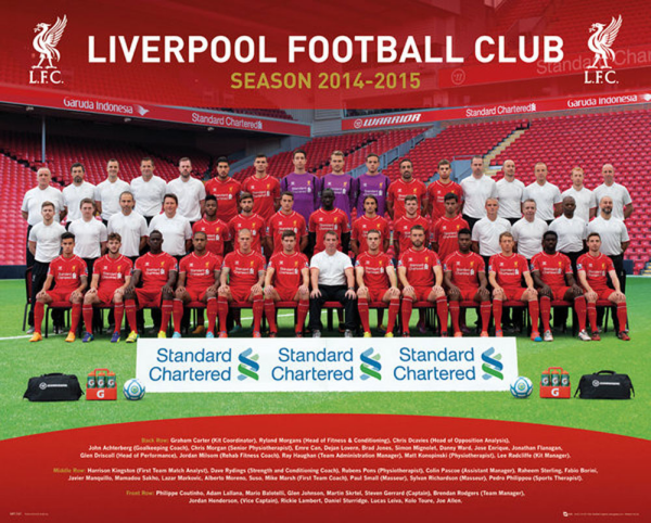 Fußball - Mini-Poster - Liverpool - Team Photo 14/15