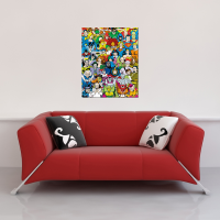 DC Comic - Mini-Poster - Retro Cast