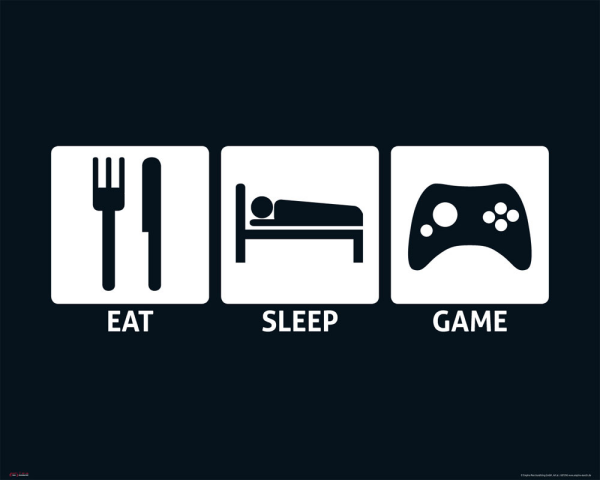 Eat, Sleep - Mini-Poster - Game