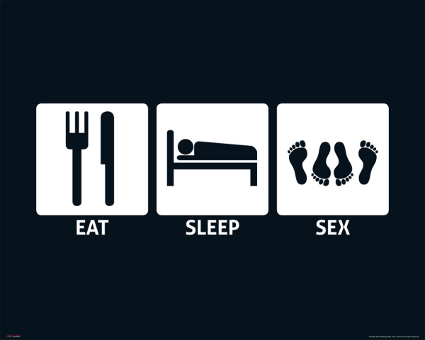 Eat, Sleep - Mini-Poster - Sex