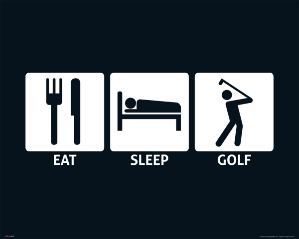 Eat, Sleep - Mini-Poster - Golf