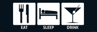 Eat, Sleep - Slim-Poster - Drink