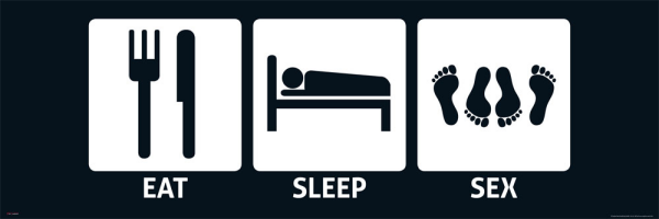 Eat, Sleep - Slim-Poster - Sex