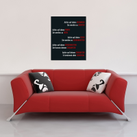 Motivational - Mini-Poster - Achte auf deine Gedanken