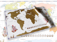 Scrape off World Map 36” - Rubbelkarte -...