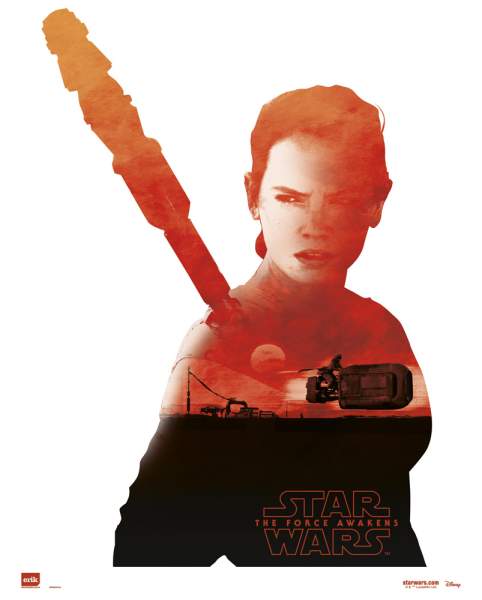 Star Wars - Mini-Poster - EP7 Rey