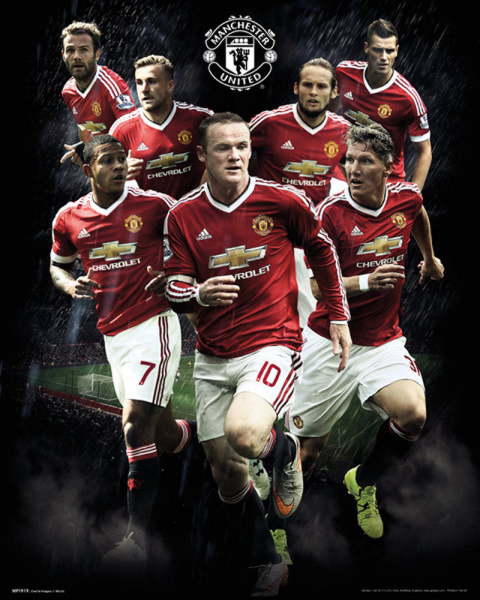 Manchester United - Mini-Poster - Fußball - Players 15/16