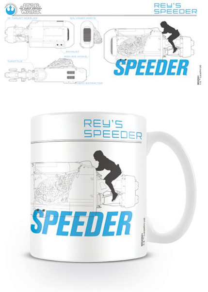 Star Wars - Lizenz Tassen - EP7 Reys Speeder Sketch