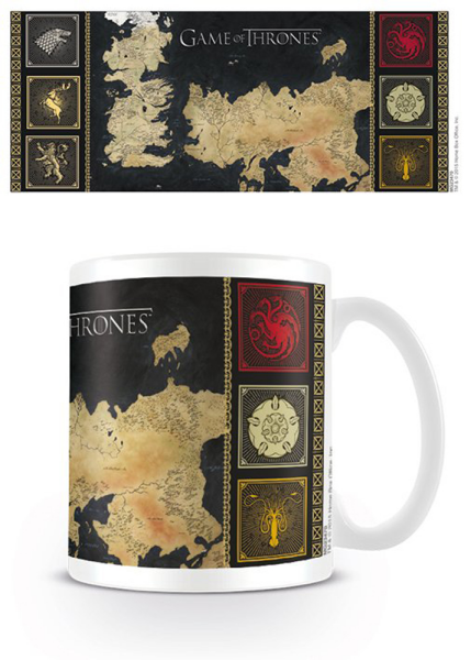 Game of Thrones - Lizenz Tassen - Map