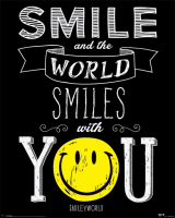 Smiley - Mini-Poster - World Smiles With You