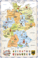 Rubbelkarte Landkarten - Rubbelkarte - Deutschland Politisch