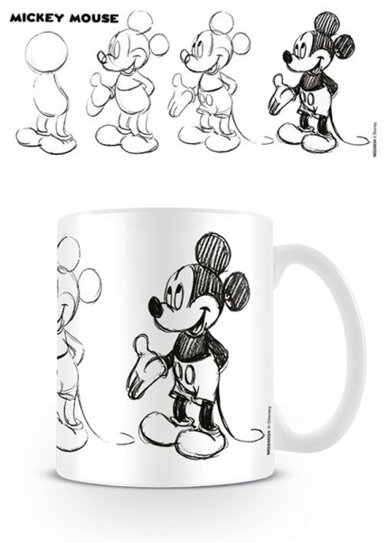 Mickey Mouse - Lizenz Tassen - Sketch Process