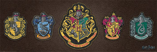 Harry Potter - Slim-Poster - Crests