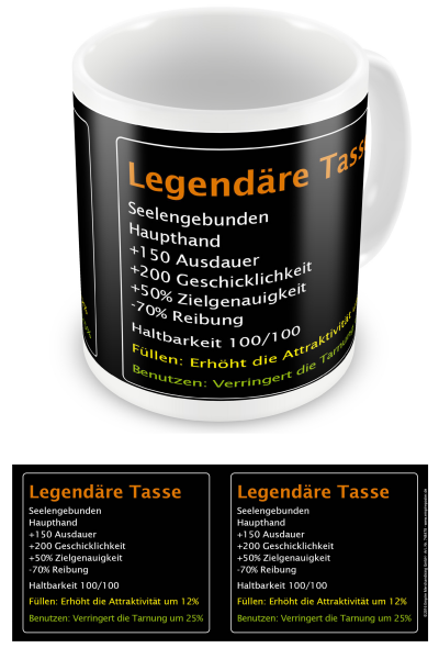 Legendär - Lizenz Tassen - Legendäre Tasse
