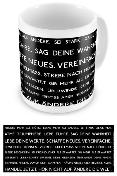 Motivational - Lizenz Tassen - Riskiere mehr