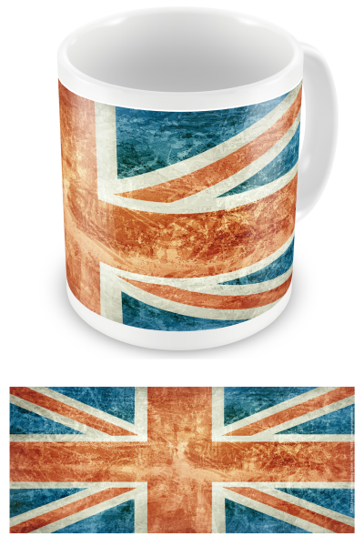 Union Jack - Lizenz Tassen - UK Flag - Vintage