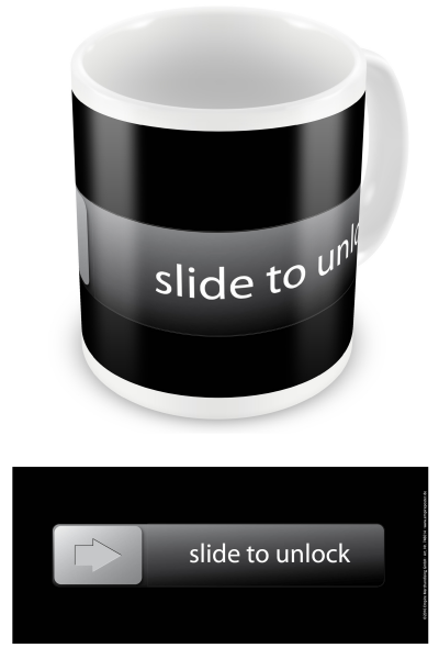 Fun - Lizenz Tassen - Slide to unlock