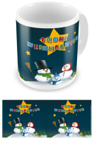 Weihnachten - Lizenz Tassen - Schneefamilie