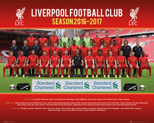 Liverpool FC - Mini-Poster - Fußball - Team Photo 16/17