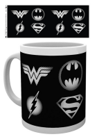 DC Comic - Lizenz Tassen - Monotone Logos