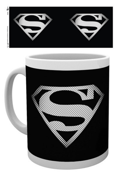 DC Comic - Lizenz Tassen - Superman Monotone Logo