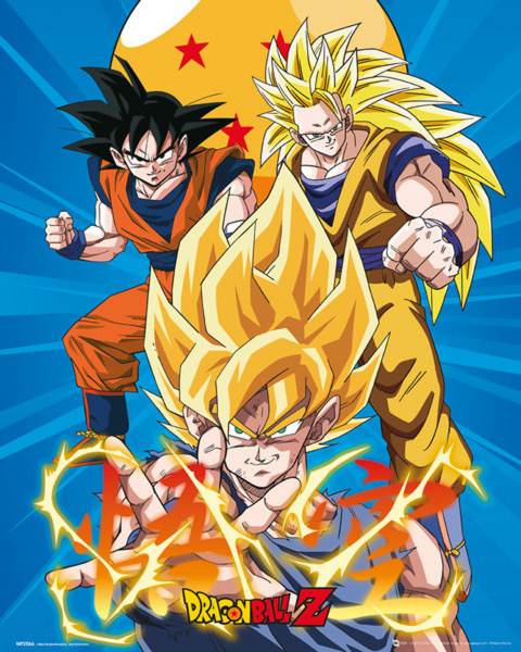 Dragon Ball Z - Mini-Poster - 3 Gokus