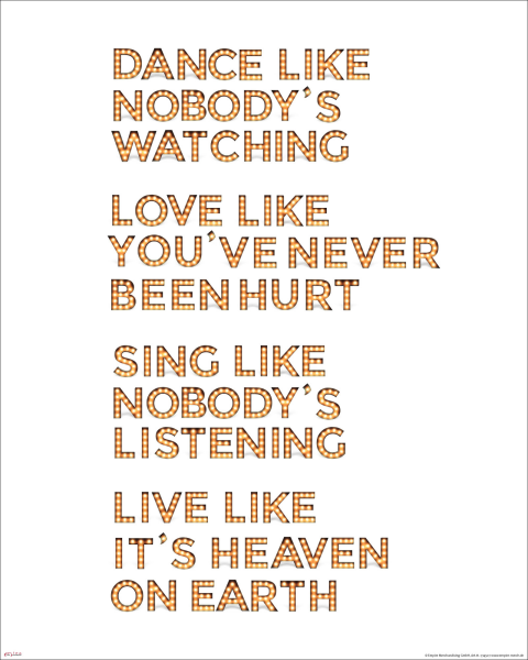 Motivational - Mini-Poster - Twain, Mark - Quote: Dance White