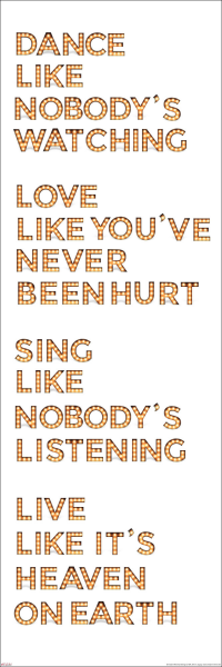 Motivational - Slim-Poster - Twain, Mark - Quote: Dance White