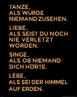 Motivational - Mini-Poster - Twain, Mark - Zitat: Tanze