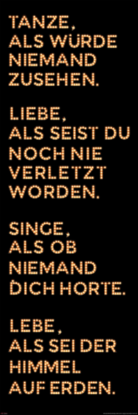 Motivational - Slim-Poster - Twain, Mark - Zitat: Tanze