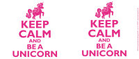 Unicorn Einhorn - Lizenz Tassen - Keep Calm and be a Unicorn