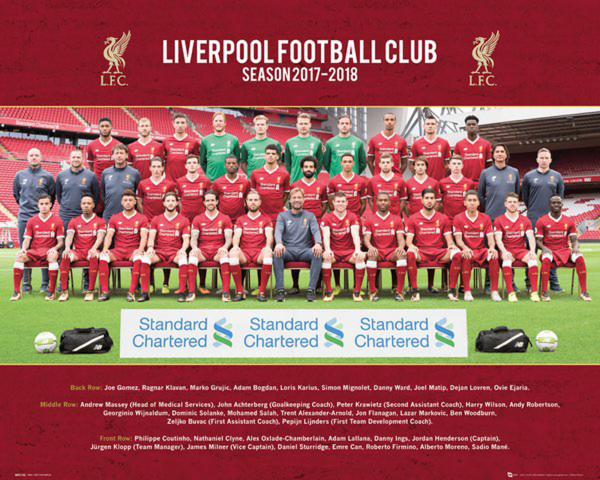 Fußball - Mini-Poster - Liverpool, FC - Team Photo 17/18