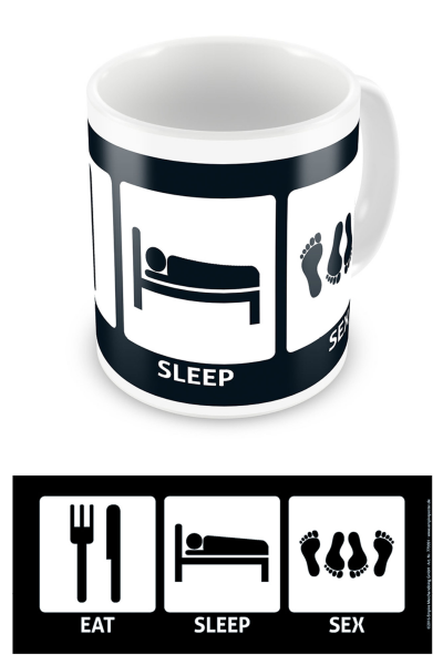 Eat, Sleep - Lizenz Tassen - Sex Tasse