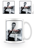 Hallyday, Johnny - Lizenz Tassen - Black & White