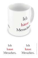 Fun - Tasse - Lizenz Tassen - Ich hasse Menschen