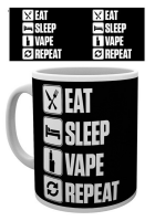 Eat, Sleep - Lizenz Tassen - Repeat, Vape Tasse