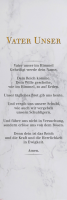 Vater Unser - Slim-Poster - Weißer Marmor