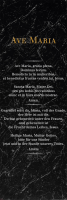Ave Maria - Slim-Poster - Schwarzer Marmor, Latein &...
