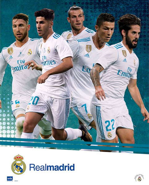 Fußball - Mini-Poster - Real Madrid - Group - Action 17/18