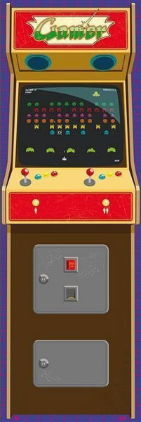 Gaming - Türposter - Arcade - Gamer