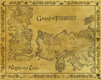 Game of Thrones - Mini-Poster - Antique Map