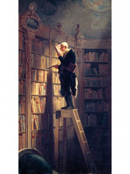 Spitzweg, Carl - Kunstdruck - Der Bücherwurm