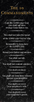 Motivational - Kunstdruck - The 10 Commandments black