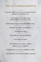 Motivational - Kunstdruck - The 10 Commandments white
