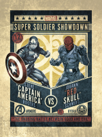 Marvel - Kunstdruck - Captain America vs. Red Skull