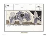 Star Wars - Kunstdruck - Storyboard Tie-Fighter