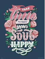 Motivational - Kunstdruck - Happy